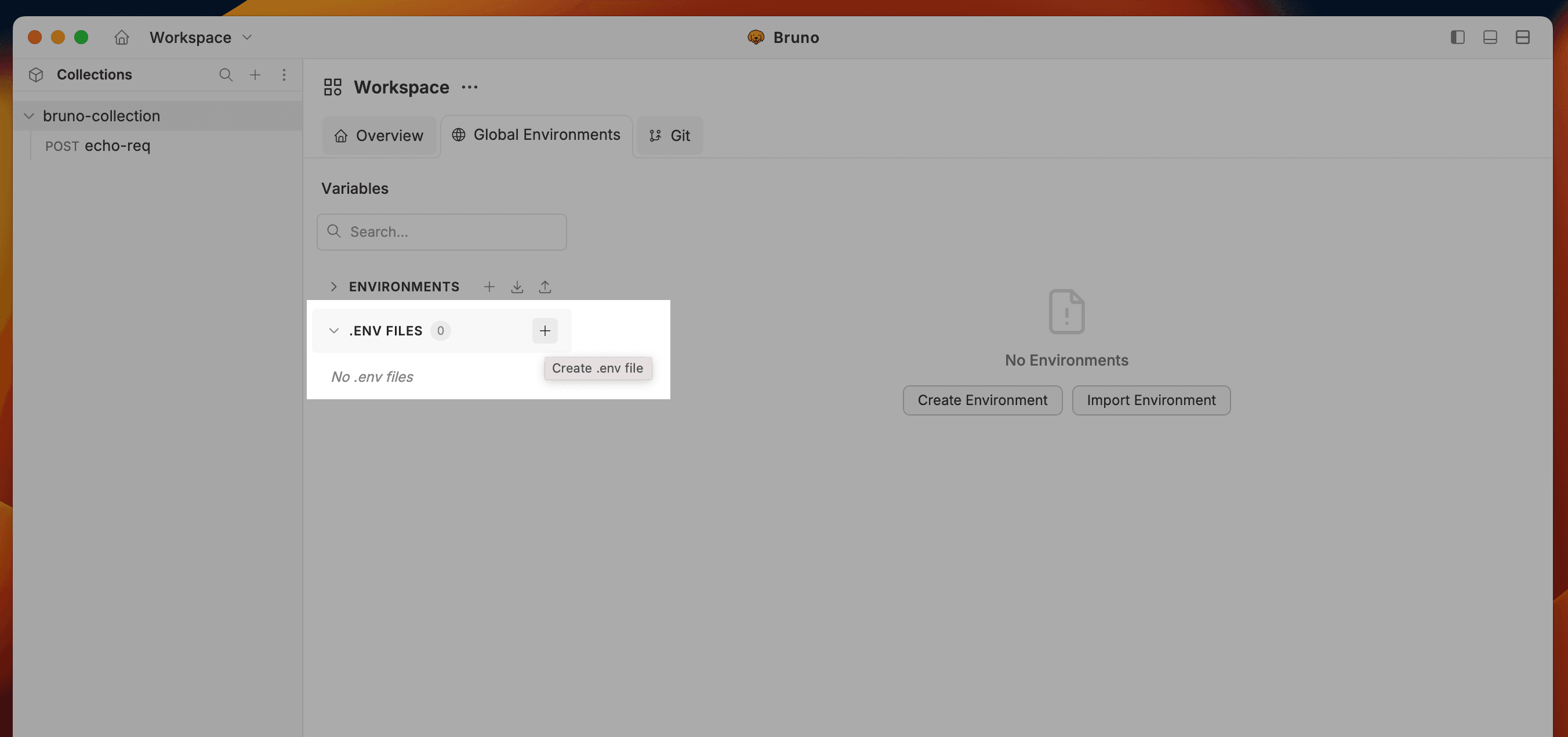 Create Environment File