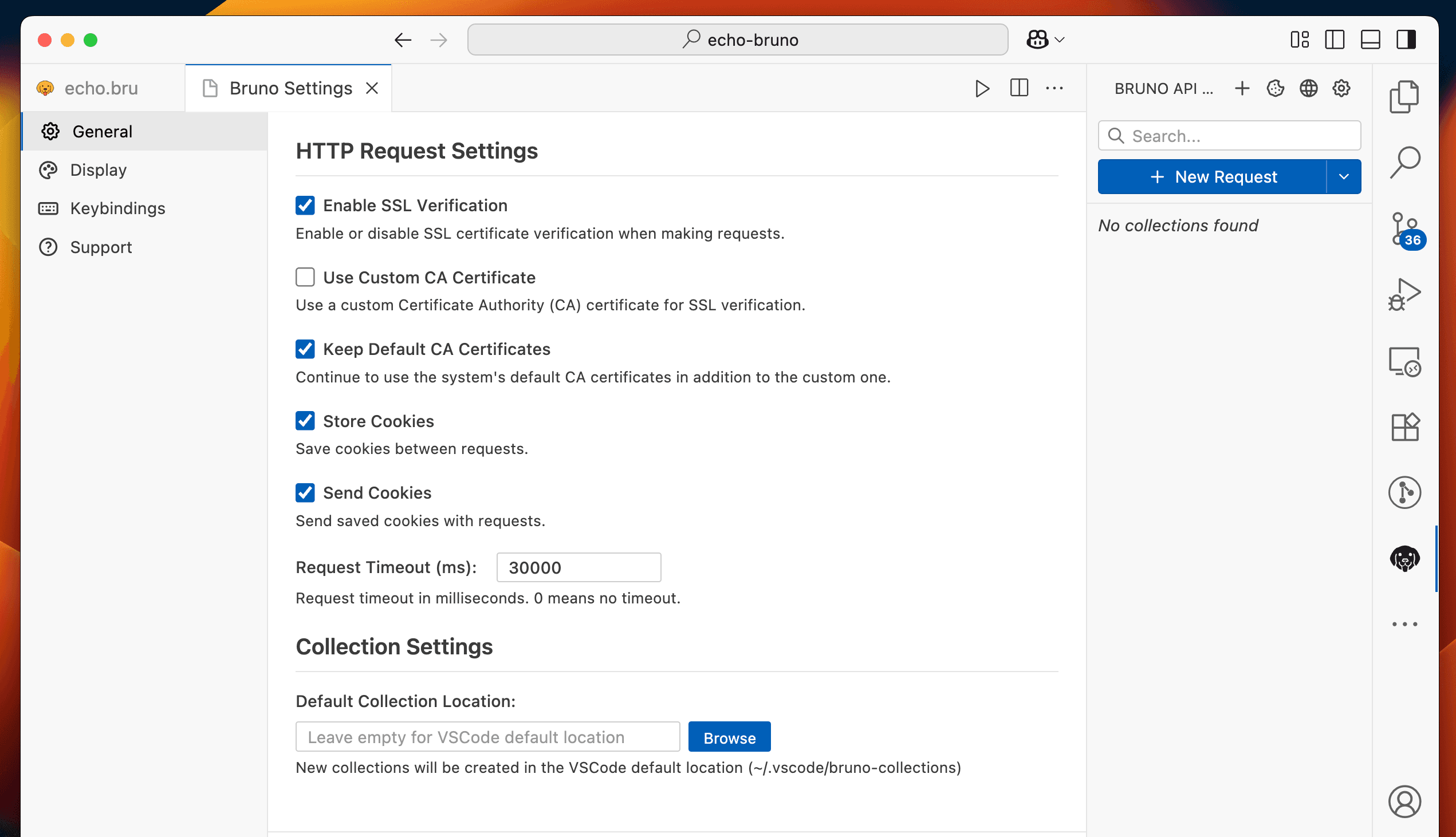 VS Code Extension Settings