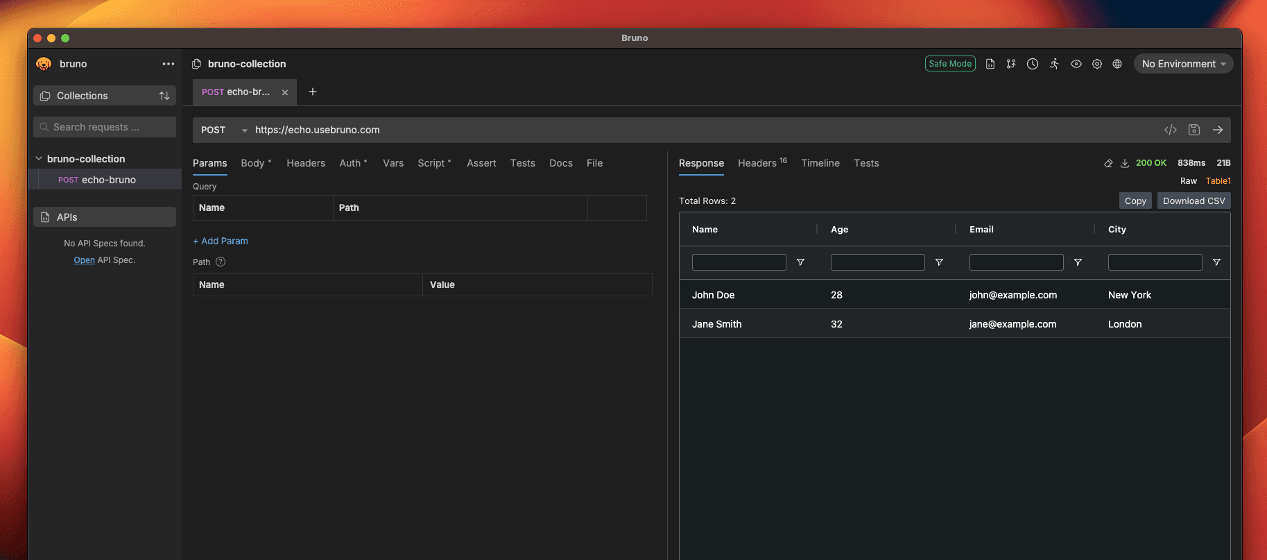 Visualization Output