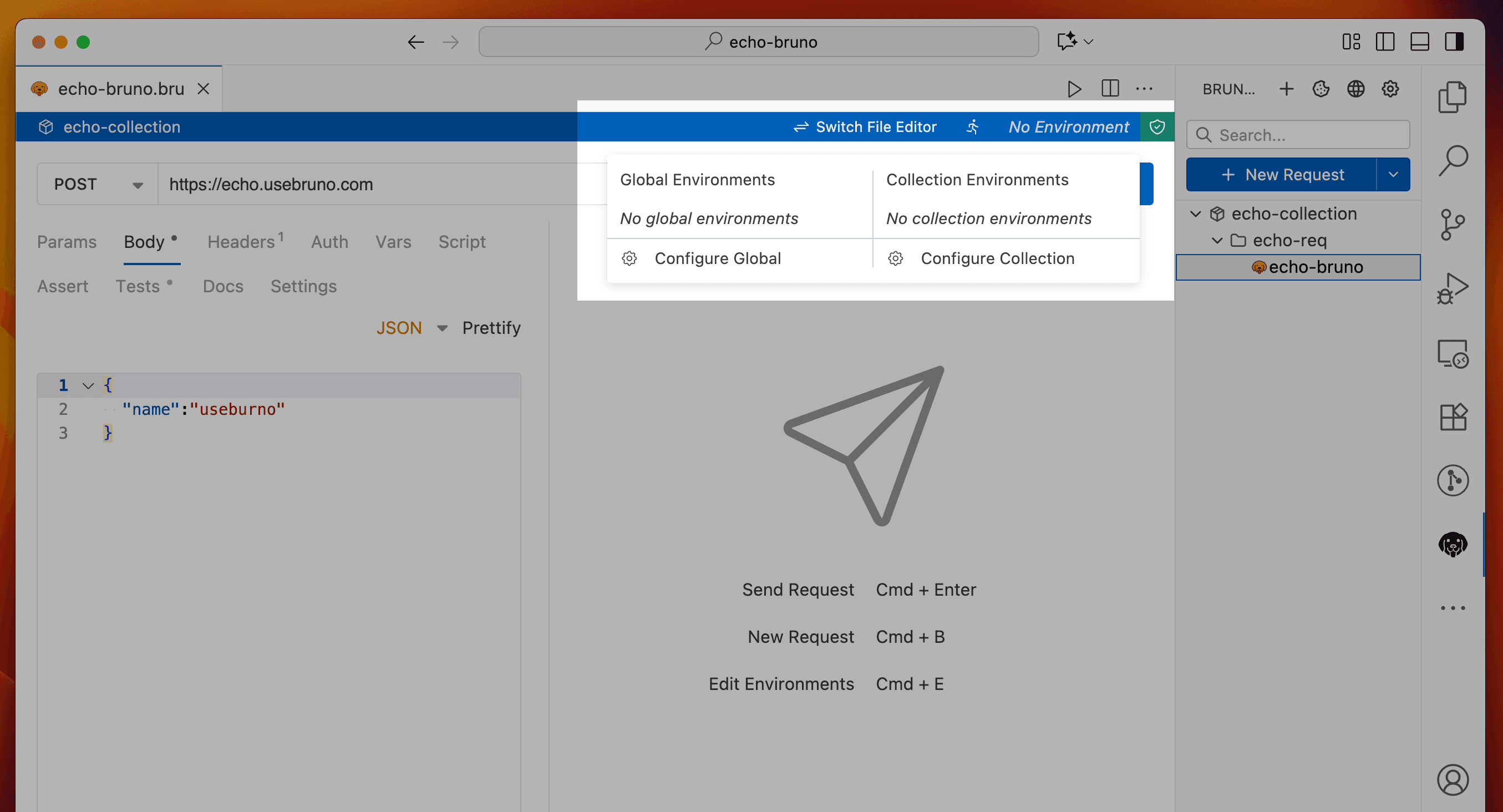VS Code Extension Create Environment